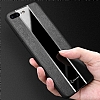 Zebana iPhone 7 Plus / 8 Plus Premium Siyah Deri Klf - Resim: 3