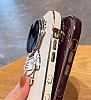 iPhone 7 Plus / 8 Plus Astronot Kamera Korumal Standl Siyah Silikon Klf - Resim 4