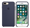 iPhone 7 Plus / 8 Plus Orjinal Midnight Blue Silikon Klf - Resim: 2