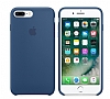 iPhone 7 Plus / 8 Plus Orjinal Ocean Blue Silikon Klf - Resim: 2