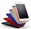 iPhone 7 Plus Tam Kenar Koruma Gold Rubber Klf - Resim 1