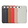 iPhone SE 2020 Metal Tulu Beyaz Deri Klf - Resim: 1