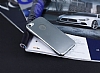 iPhone SE / 5 / 5S Metalik Silver Silikon Klf - Resim: 1