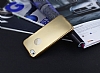 iPhone SE / 5 / 5S Metalik Gold Silikon Klf - Resim: 2