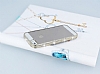 iPhone SE / 5 / 5S Gold Kareli Tal effaf Silikon Klf - Resim: 2