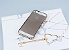 iPhone SE / 5 / 5S Gold Kareli Tal effaf Silikon Klf - Resim: 1