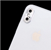 iPhone X / XS Mavi Metal Kamera Lensi Koruyucu - Resim 3