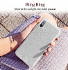 iPhone X / XS Simli Silver Silikon Klf - Resim 4
