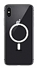 Eiroo iPhone X / XS Manyetik zellikli Wireless effaf Silikon Klf