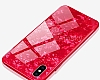iPhone XS Max Desenli Silikon Kenarl Pembe Rubber Klf - Resim: 4