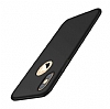iPhone XS Max Siyah Mat Silikon Klf
