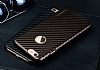 JLW iPhone 6 / 6S Karbon Siyah Rubber Klf - Resim 3