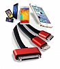 Joyroom Apple & Lightning & Micro USB Krmz arj Kablosu 1.38m - Resim 4