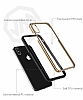 Joyroom Bar Glass iPhone X / XS Gold Kenarl Rubber Klf - Resim 3