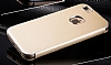 Joyroom iPhone 6 / 6S 2si 1 Arada Deri ve Pencereli Gold Klf Seti - Resim: 12