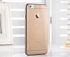 Joyroom Crystal Clear iPhone 6 Plus / 6S Plus Ultra nce effaf Siyah Rubber Klf - Resim: 6