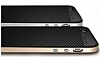 Joyroom iPhone SE / 5 / 5S Silver Kenarl Karbon Silikon Klf - Resim 4