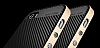 Joyroom iPhone SE / 5 / 5S Silver Kenarl Karbon Silikon Klf - Resim: 1