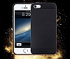 Joyroom iPhone SE / 5 / 5S Rose Gold Kenarl Karbon Silikon Klf - Resim: 7