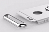 Joyroom iPhone 6 / 6S Selfie Yzkl Metal Krmz Rubber Klf - Resim: 3