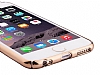 Joyroom iPhone 6 Plus / 6S Plus Nokta Desenli Gold Rubber Klf - Resim 10