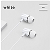 Joyroom JR-EL114 Mikrofonlu Kulakii Beyaz Kulaklk - Resim: 1