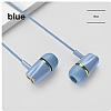 Joyroom JR-EL114 Mikrofonlu Kulakii Mavi Kulaklk - Resim 1
