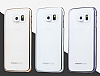 Joyroom Samsung Galaxy S6 Edge Metalik Dark Silver Kenarl Kristal Klf - Resim: 1