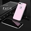 Joyroom Wizz Series iPhone 7 / 8 Metal Kenarl Pembe Rubber Klf - Resim 1