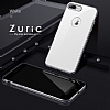 Joyroom Wizz Series iPhone 7 Plus / 8 Plus Metal Kenarl Beyaz Rubber Klf - Resim 1