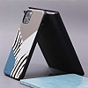 Kajsa iPhone 12 / 12 Pro 6.1 in Glamorous Zebra Combo Mavi Rubber Klf - Resim: 3