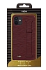 Kajsa Hand Strap iPhone 12 / 12 Pro Kahverengi Silikon Klf - Resim: 2
