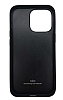 Kajsa Luxe iPhone 13 Gerek Siyah Deri Klf - Resim 1