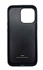 Kajsa Preppie iPhone 13 Gerek Siyah Deri Klf - Resim: 2