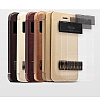 Kalaideng iPhone SE / 5 / 5S Standl Pencereli Gold Deri Klf - Resim: 5