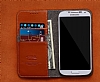 Kalaideng Samsung i9500 Galaxy S4 Roo Standl Czdanl Krmz Deri Klf - Resim 1