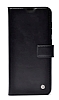 Kar Deluxe Oppo A54 4G Kapakl Czdanl Siyah Deri Klf