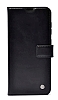 Kar Deluxe Samsung Galaxy A73 Czdanl Yan Kapakl Siyah Deri Klf