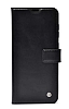 Kar Deluxe Samsung Galaxy S22 Ultra 5G Kapakl Czdanl Siyah Deri Klf