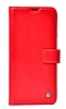 Kar Deluxe Xiaomi Redmi 12C Kapaklı Cüzdanlı Kırmızı Deri Kılıf
