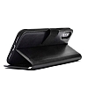 Kar Deluxe Oppo A74 Kapakl Czdanl Siyah Deri Klf - Resim: 4