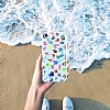 Karl Lagerfeld iPhone 7 / 8 Desenli Mavi Silikon Klf - Resim 1
