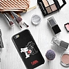 Karl Lagerfeld iPhone 7 / 8 In Love Deri Siyah Rubber Klf - Resim: 1