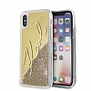 Karl Lagerfeld iPhone X / XS Simli Gold Klf - Resim 3