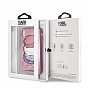 Karl Lagerfeld iPhone X / XS Makaron Pembe Simli Silikon Klf - Resim: 5