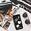Karl Lagerfeld iPhone X / XS Czdanl Kapakl Siyah Deri Klf - Resim: 1