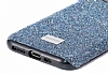 Keephone Star Diamond iPhone 12 / 12 Pro 6.1 in Tal Lacivert Klf - Resim 1