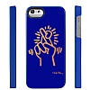 Keith Haring iPhone SE / 5 / 5S Fingers Parlak Rubber Klf - Resim: 3