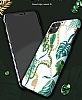Kingxbar iPhone 11 Pro Swarovski Taşlı Yaprak Rubber Kılıf - Resim: 2