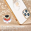 Kingxbar iPhone 13 Swarovski Tal Kalpli Kristal Gold Klf - Resim 7
